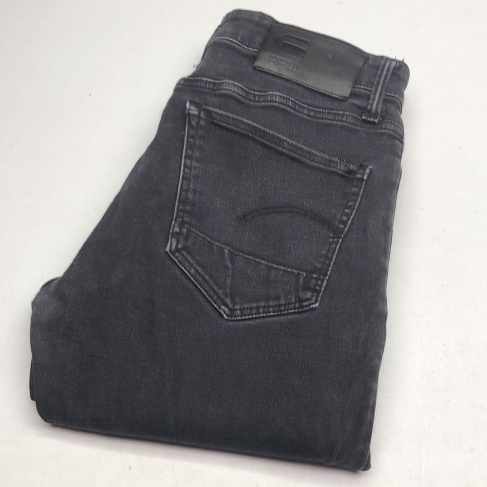MENS G-RAW BUTTONFLY BLACKWASH SLIM STRAIGHT JEANS 30x32 ⭐️